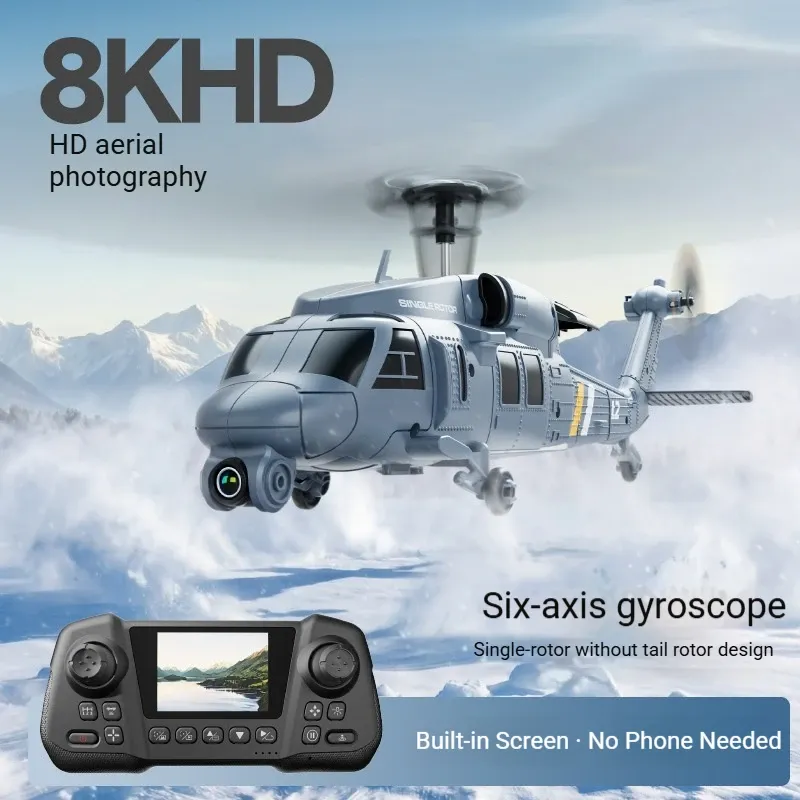 Rc Helicopter Single Rotor - L2-DORN RC Apache Hubschrauber mit 8K