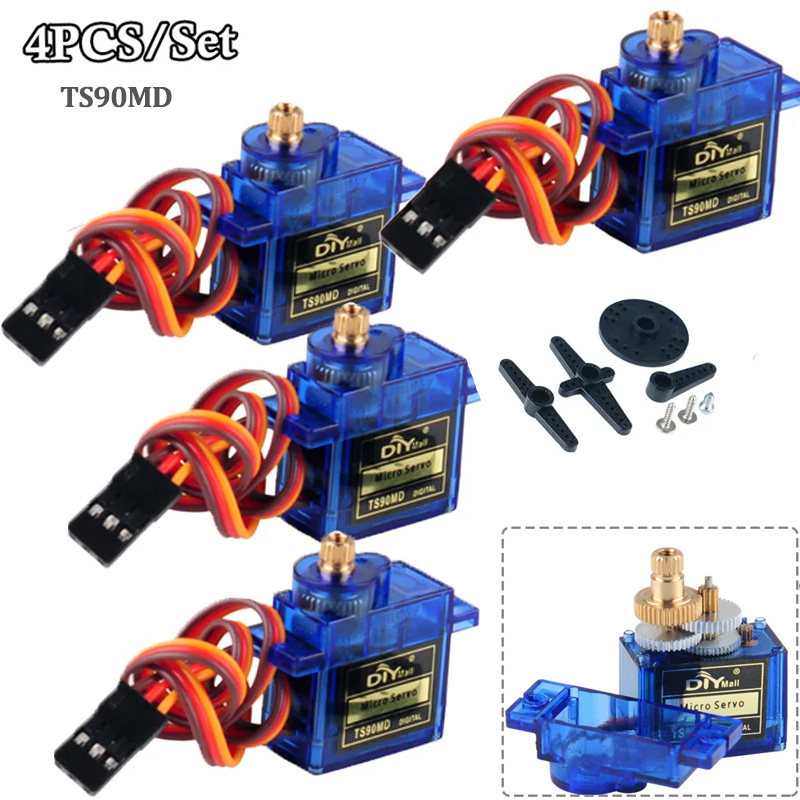 Rc Helicopter Parts - 4 Stück TS90MD Micro Digital Servomotor