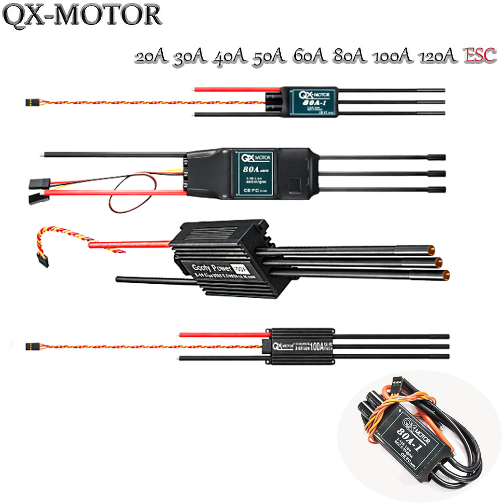 Rc Helicopter Battery - 20A-120A Bürstenloser ESC-Geschwindigkeitsregler Kompatibel mit QX-MOTOR