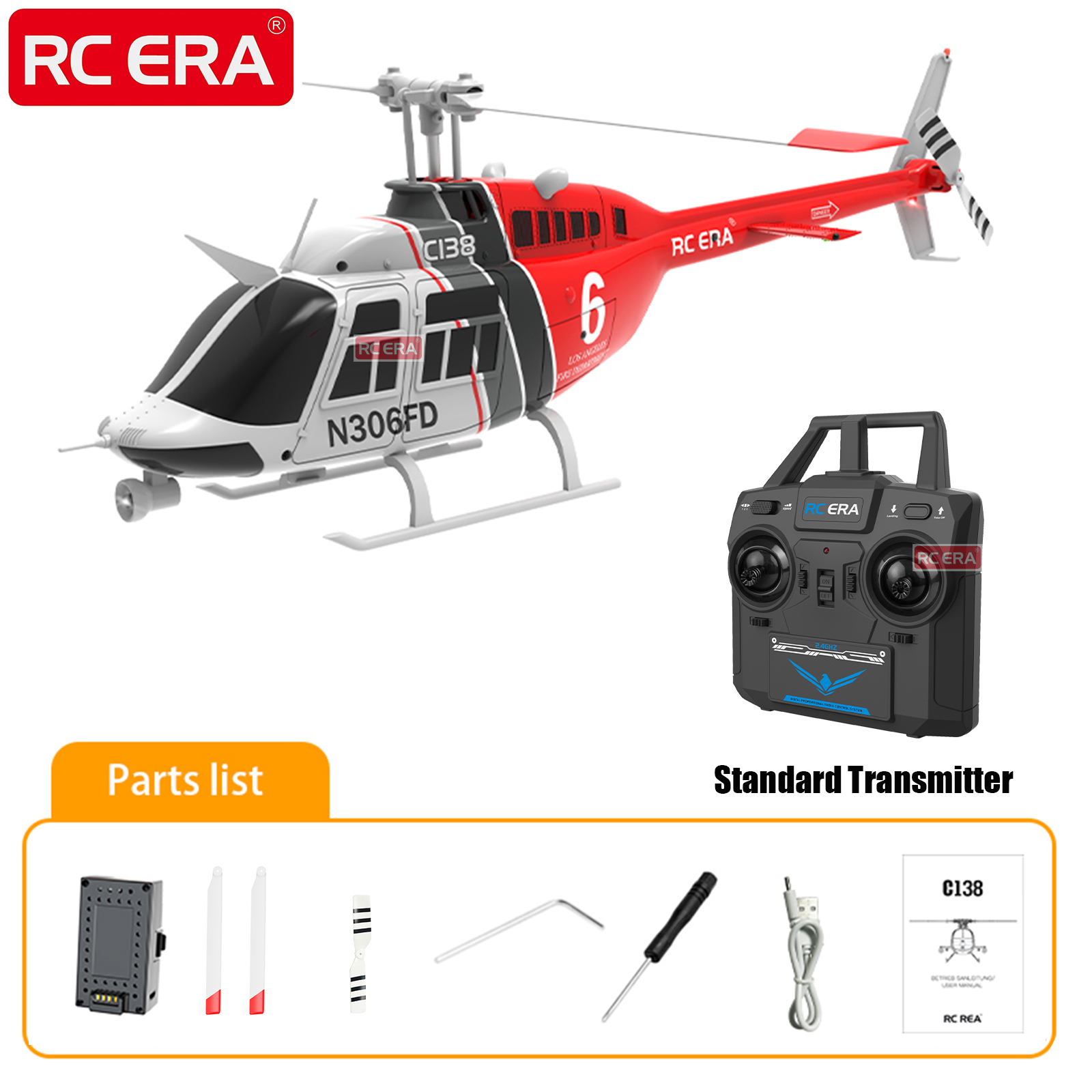 RC ERA C138 BELL 206 Jet Range – Rc Helicopter Large Bewertung und Preis